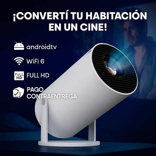 Mini Proyector Portátil HD 1080p – Cine en tu Casa